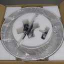19.7" Modern Drum Chandelier, 4-Light Black Light Fixture