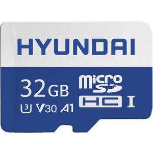 Hyundai - 32GB Micro SD Card - Fast, High Speed for - Nintendo Switch - Phone - Tablets - Laptop - Camera and More - UHS-1, 95MB/s, U3, 4K, Ultra HD, A1, V30 (MicroSDXC) - SDC32GU3