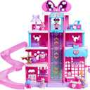 Disney Jr. Minnie Mouse Pet Hotel Playset, 20 Inch Playset, 25 Pieces Included, Ages 3 and Up, Kids Toys for Ages 3 Up by Just Play