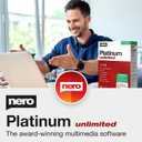 NERO - THE MULTIMEDIA SOFTWARE : Nero Platinum Unlimited | Video Editing | Backup | Manage & Play Media | 8K | Photos | Music | PC Tuning | Windows 11/10/8/7| 1 PC