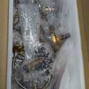 Amazon.com: Homeooze 8 Light Classic Traditional Candle-Style Crystal Chandeliers for Dining Room Living Room Bedroom entryway Antique Gold Finish