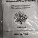 Waterproof Pillow Protectors Standard 20x38 Inches 4 Pack with Zipper Fully Sealed Dust Moisture Sweat Proof Pillow Case Cover Protector Soft White (4 Pack, King 20x38)