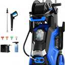 Pressure Washer with Touch Screen, 5000PSIIMAX Power Washer, Foam Cannon and 4 Quick Connect Nozzles, High Pressure Cleaning Machine for Cars/Fences/Driveways