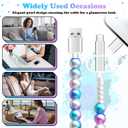 USB C Cable Beaded Charger Cord 3 in 1 [MFi Certified] 3.3FT Fast Charger Cord Cute Pearl USB C Charging Cable for iPhone Charger Cord Multi Charging Cable for iPhone 17 16 15 14 13 12 11, for Samsung