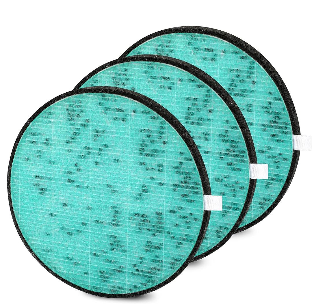 Air Purifier Replacement Filter, Filter Replacement Compatible with HomBreez Air Purifier (WG-03/WG-03-S), F-WG, 3 Pack