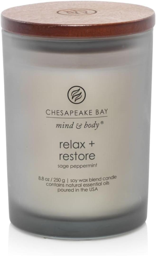 Chesapeake Bay Candle PT41987 Candle Medium Jar Sheer Jasmine Home Dcor (Relax + Restore)