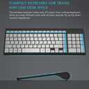 Wireless Keyboard Mouse, J JOYACCESS Sleek and Ergonomic 2.4G Wireless Keyboard and Mouse Set,Portable and Comfortable for Travel Compatible withComputer/Laptop/Windows/Mac-Black/Silver