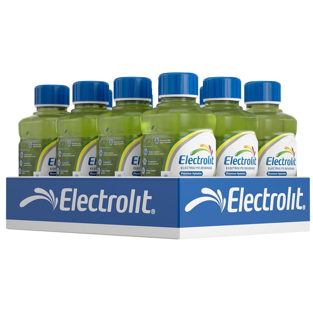 Electrolit, Electrolyte Beverage, Cucumber-Lime, 21 Fl Oz bottle (Pack of 12) (EXP 08/31/28)