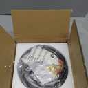 Viruhaka Dimmable LED Pendant Light Kitchen Island 15W Modern Dining Room Black Chandelier 1-Ring Pendant Lighting Bedroom Bedside 59in Cord Adjustable, 6000K Daylight