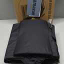 Everlasting Comfort Stadium Seats with Back Support - Adjustable Memory Foam Bleacher Chairs with Back and Cushion, Portable, Easy Folding Stadium Seat Cushion with Storage Pocket (16 inches x 17 inches x 15 inches, 01. Black) 16"D x 17"W x 15"H