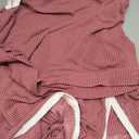 EVALESS 2 Piece Sets for Women Summer Outfits Ribbed Knit Tank Top and Split Lined Skirt Two Pieces Lounge Matching Set (Pink, XL)