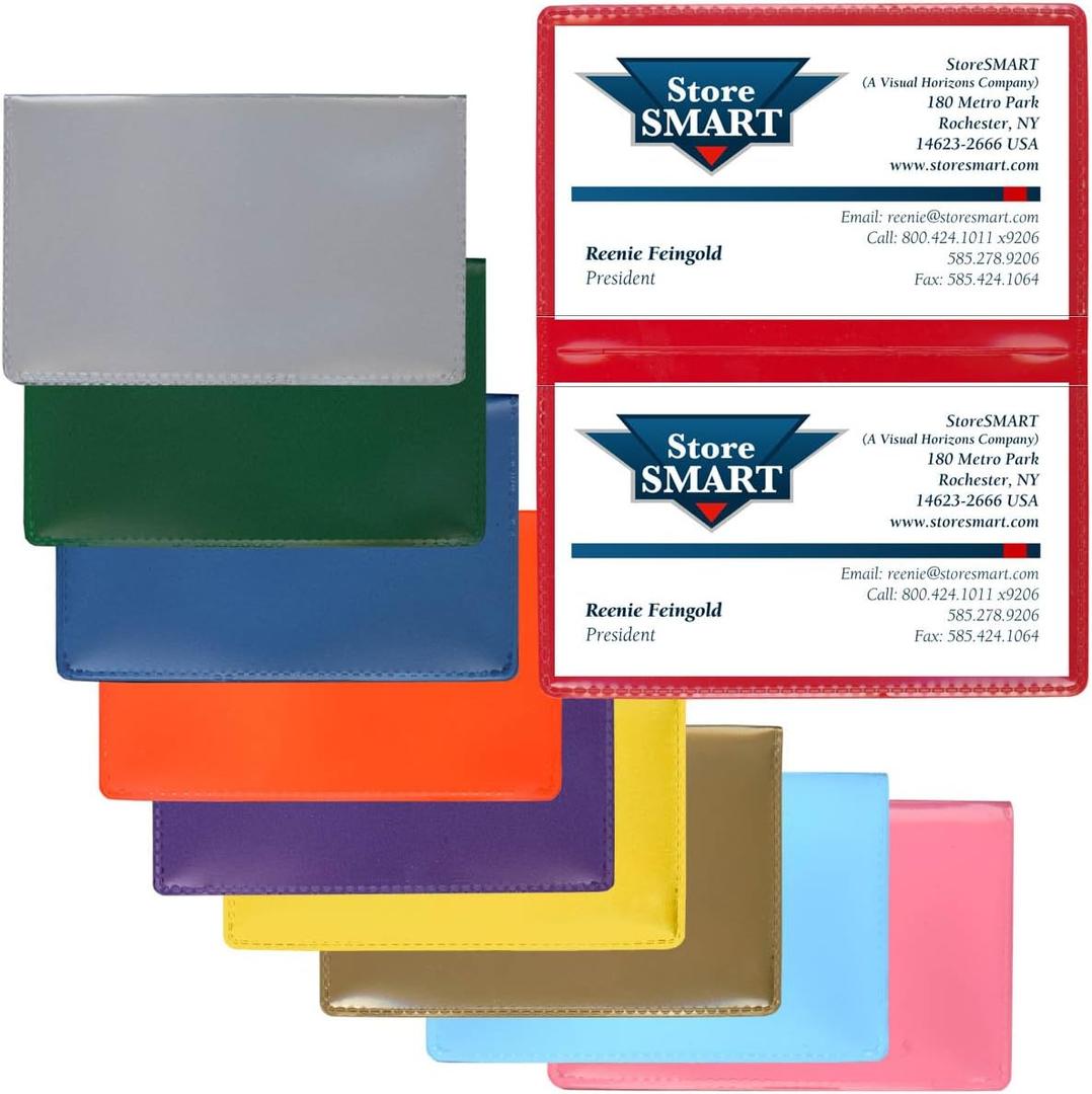 StoreSMART - Plastic Folding Card Holders Variety 10-Pack - RPP2915VP-10