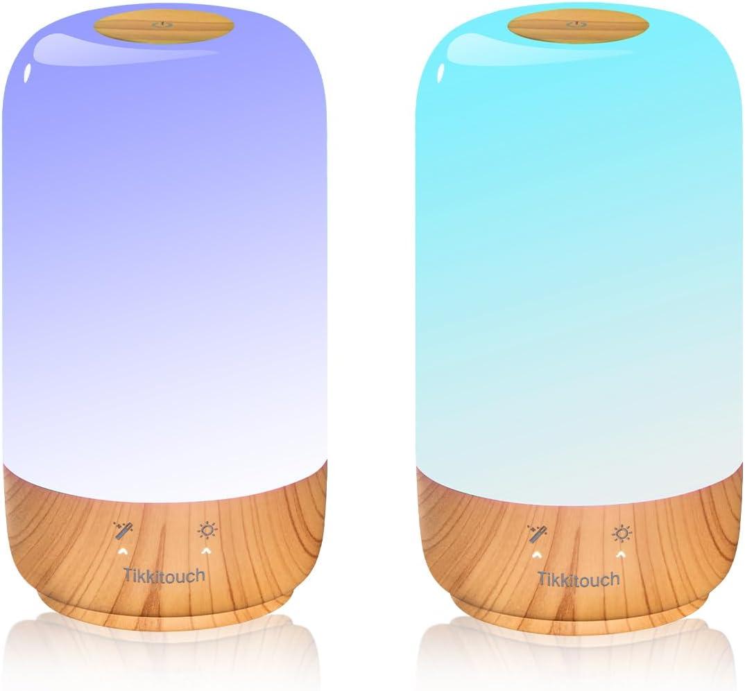 Tikkitouch Couple Lamps Long Distance Touch Mothers Day Gift for Mom & Loved Ones, WiFi and Bluetooth Setup, Set of 2