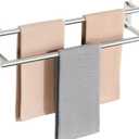 Alise 24'' Double Towel Bars for Bathroom,Wall Mount Towel Holder Towel Racks for Bathroom Labatory,SUS304 Stainless Steel Towel Hanger Towel Rails,Brushed Nickel