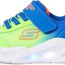 Skechers Boys Skechers Meteor-Lights-krendo (10 Toddler, Blue/Lime)