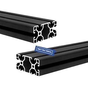 SeekLiny 2 Pack 4080 T Slot Aluminum Extrusion 1000mm Black