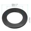 PATIKIL M25 Rubber Flat Washer, 100 Pack 25mm ID 39mm OD 2.5mm Thick Sealing Spacer Gasket Ring for Faucet Pipe Water Hose Fastener Bolt, Black