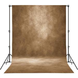 Abstract Professional Photography Backdrop for Portrait Photo Props Booth Background Photoshoot Studio with Ployester Fabric Roller Pocket on Top (8x10ft, Dark Brown,No Stand)