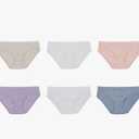 Hanes Women's Organic Cotton Panties Pack, Comfort Soft Underwear, 6-Pack 