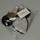 Halloween Mouse Ear Hair Bow Headband with Web, Masquerade Party Headwear for Women Girls