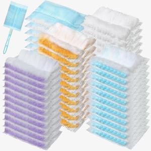 Mimorou 100 Pcs Disposable Dusters Refills Bulk Heavy Duty 180° Multi Surface Replacement Dusters for Cleaning Ceiling Fan with Microfibers Unscented (Fresh Colors)