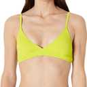 Amazon Essentials Womens Light-Support Classic Bikini Swimsuit Top (X-Large, Lime Green)