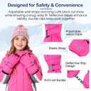 American Trends Kids Waterproof Winter Gloves Warm Snow Gloves Boys Girls Ski Gloves Toddler Mittens Windproof