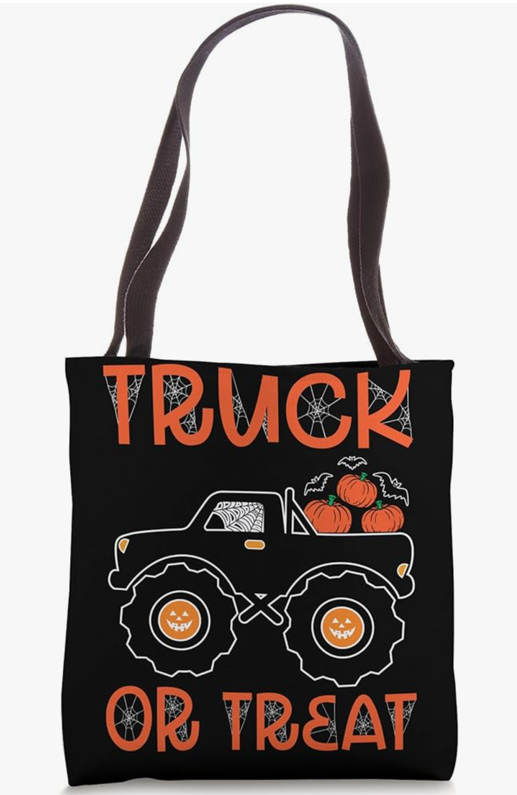 Monster Truck Funny Truck Or Treat Halloween Tote Bag