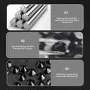 EWBN Bling License Plate Frame for Women, 2 Pack Sparkly Rhinestone License Plate Holder, Premium Stainless Steel Diamond Car Accessories License Plate Cover with Glitter Crystal CapsBlack (Narrow Edge Black)