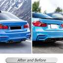 Spoiler Wing Rear Spoiler Compatible with 3 Series F30 330i 320i 328i 335i 340i 2012-2019 Trunk Tail Rear Trunk Lid,Glossy Black - MP Style