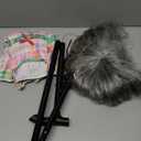 EBYTOP Old Lady Costume for Kids 100th Day of School Costume Wig 100 Year Granny Glasses Grandma Little Old Women Cane Accessories,4-6 Years (Small(5-7yr))