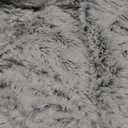 No Filler Bean Bag Chair Cover Without Filler,Big Round Soft Fluffy PV Velvet Washable Bean Bag Lazy Sofa Bed Cover for Adults,Living Room Bedroom Furniture Outside,5ft Snow Grey