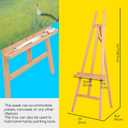 MEEDEN Art Easel Stand for Display - Adjustable Beech Wood Floor Easels for Painting, Holding Canvas up to 60", Ideal for Artist, Adults Painting Canvas, Drawing, Signs - Middle