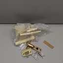 Mega Handles Glamor Privacy, Lever & Lock Door Handle Set for Hallway, Closet and Bathroom, Keyless Lock, Heavy Duty Door Levers, Fits All Standard Door Sizes, Screws Included - Satin Brass (Pack of 1)