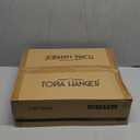 TOPIA HANGER Wooden Suit Hangers with Adjustable Metal Clips (20 Pack), Solid Wood Coat Hangers, 360° Swivel Hook, Premium Clothes Hangers for Jacket, Pant, Jeans, Blouse-Black, CT28B20