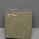 Wall Clock Green, Silent Wall Clocks Battery Operated 8 Inch-Modern Non Ticking Analog Clock Decorative for Kitchen Office Bathroom Bedroom(Gold)