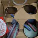 Elk and Friends Kids + Toddler Glass Cups | The Original 8oz Glass Mason Jar with Sleeves + Lids | Silicone Straws + Stopper | Smoothie Cup | Food Storage | Spill Resistant | Dishwasher Safe | 4 Pack (Sage/Blush/Lilac/MistyBlue)