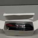 Ouzorp Car Steering Wheel Cover, Microfiber Leather Steering Wheel Covers with Anti-Slip Lining, Universal 14.5-15 inchs Black with Red line