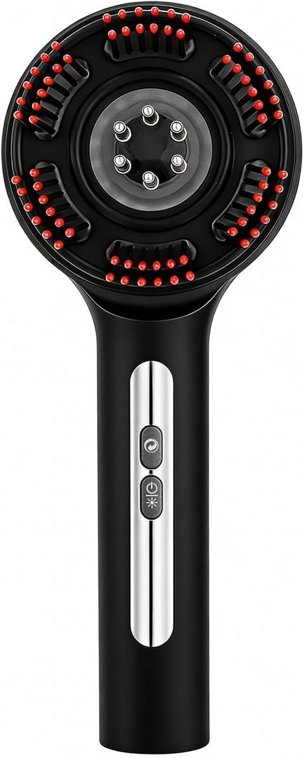 3 in 1 Electric Scalp Massage, lPX7 Waterproof Scalp Massager Brush, Cordless Head Massager Scalp, Scalp Massage Comb for Home&Travel, Black