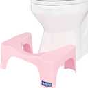 Squatty Potty The Original Bathroom Toilet Stool Curve Lightweight with Sleek and Modern Design, Pink, 7"