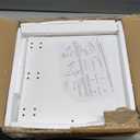 Wall Mounted Folding Table 47.2”L x 19.7”W Laundry Folding Wall Table Fold Down Wall Mounted Workbench Folding Wall Desk with Metal Collapsible Shelf Brackets for Laundry Study Kitchen Dining Balcony