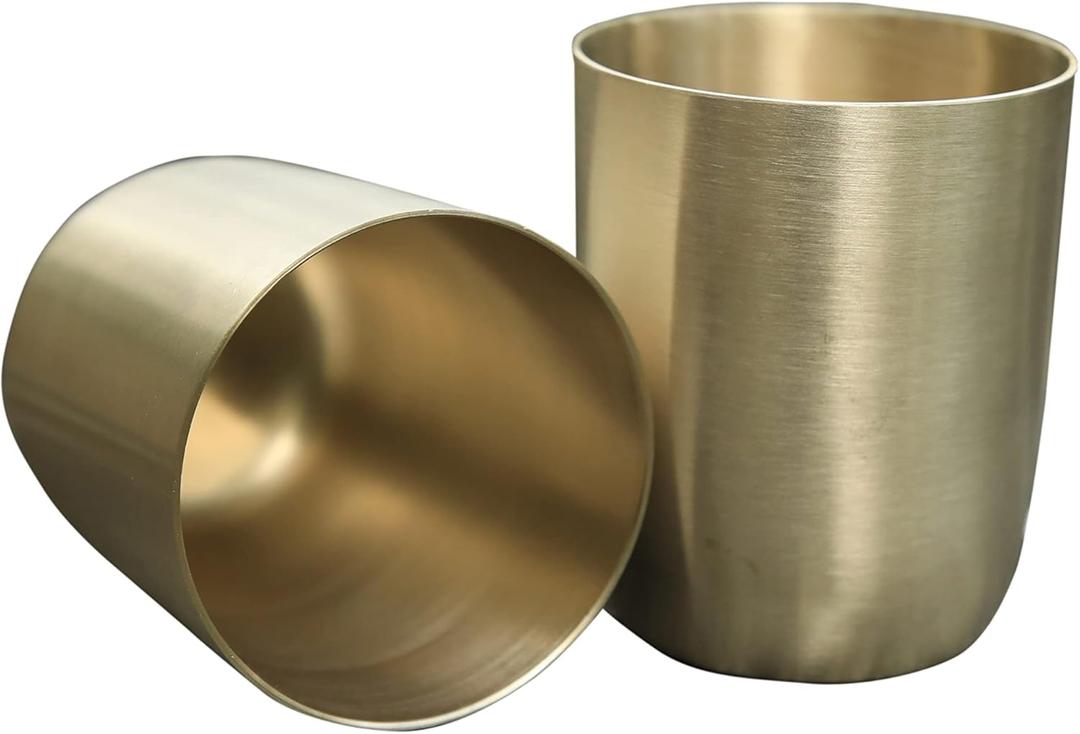 Pure Bronze Cup Tumbler Ayurveda Water Glass Handmade Gift for Him, 9th 19th Anniversary