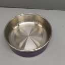 Dog Bowl, Stainless Steel Dog Food and Water Bowl with Non Slip Quiet Bottom, Easy to Clean, Dishwasher Safe, 40oz, Purple