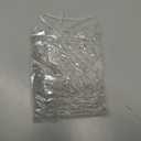 50pcs Valentine's Day Garland Ties Clear Plastic Banister Garland Ties Decorative Reusable Soft Anti Scratch Garlands Hanger for Mantel Fences Home Xmas Holiday Craft Wrapping (8inch)