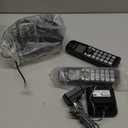 Panasonic Cordless Phone with Answering Machine, Advanced Call Block, Bilingual Caller ID and High-Contrast Display, Expandable System with 2 Handset Cordless Telephones - KX-TGD832M (Metallic Black)