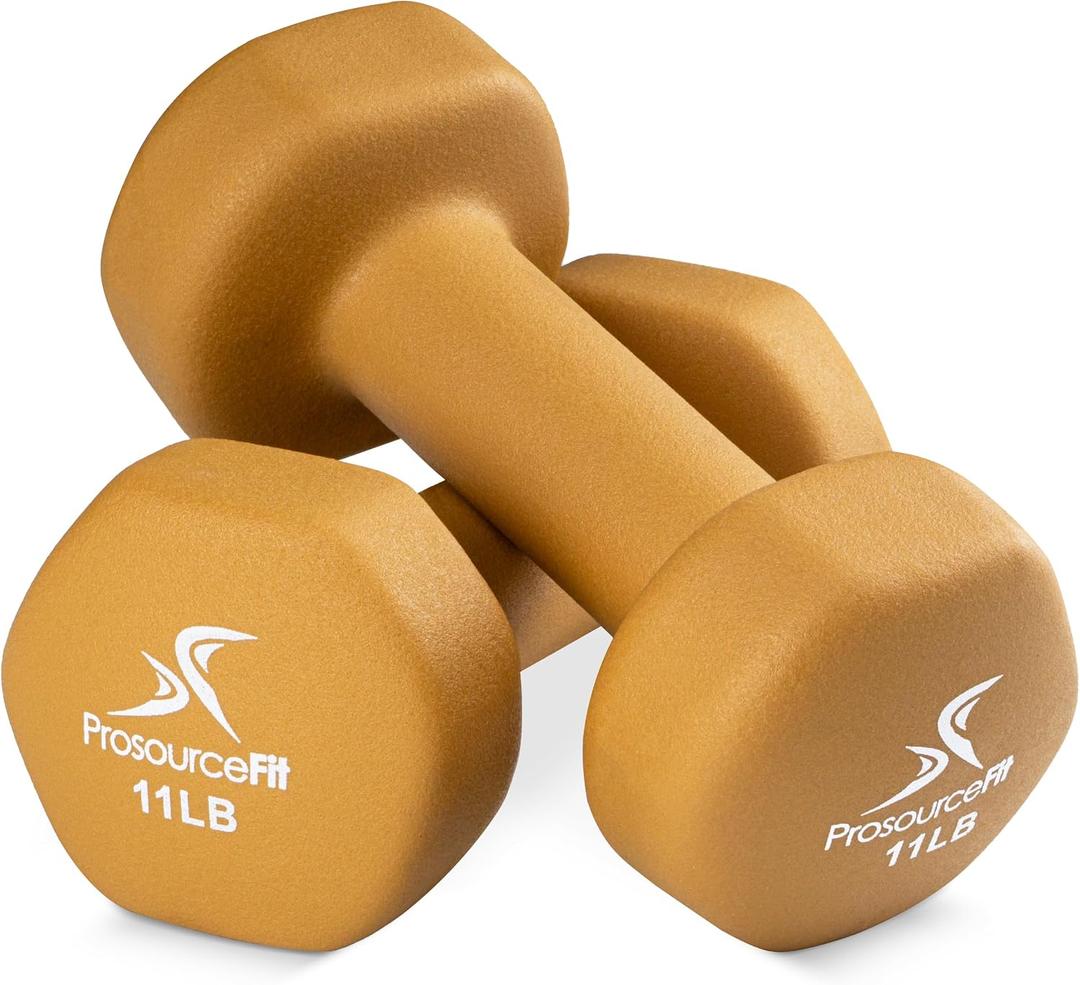 ProsourceFit Neoprene Dumbbell Coated for Non-Slip Grip, 11 lb