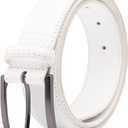 Fabio Valenti Belts for Men,Handmade Genuine Leather Men's Belt Classic and Fashion Designs (32/34, White)