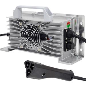 Golf Cart Charger 58.4V 20A Lithium LiFePO4 Battery Charger 48V(51.2V) Waterproof with EZGO RXV Plug Onboard 16 Strings 20AMP Rechargeable Charger for for Golf Carts