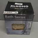 Bathroom Accessories Set - Gorgeous Beige Bathroom Set, 10PC Bathroom Accessory Set, Toilet Brush, Trash Can & Soap Dispenser