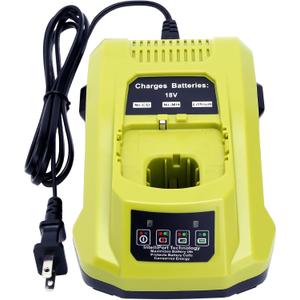 Biswaye P117 Compatible with Ryobi 18V Charger, Compatible with Ryobi 12V-18V One+ Lithium NiCad NiMh Battery P102 P108 P189 P197 P103 P105 P107 P190 P191 PBP002 PBP005